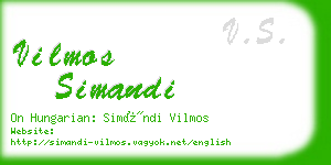 vilmos simandi business card